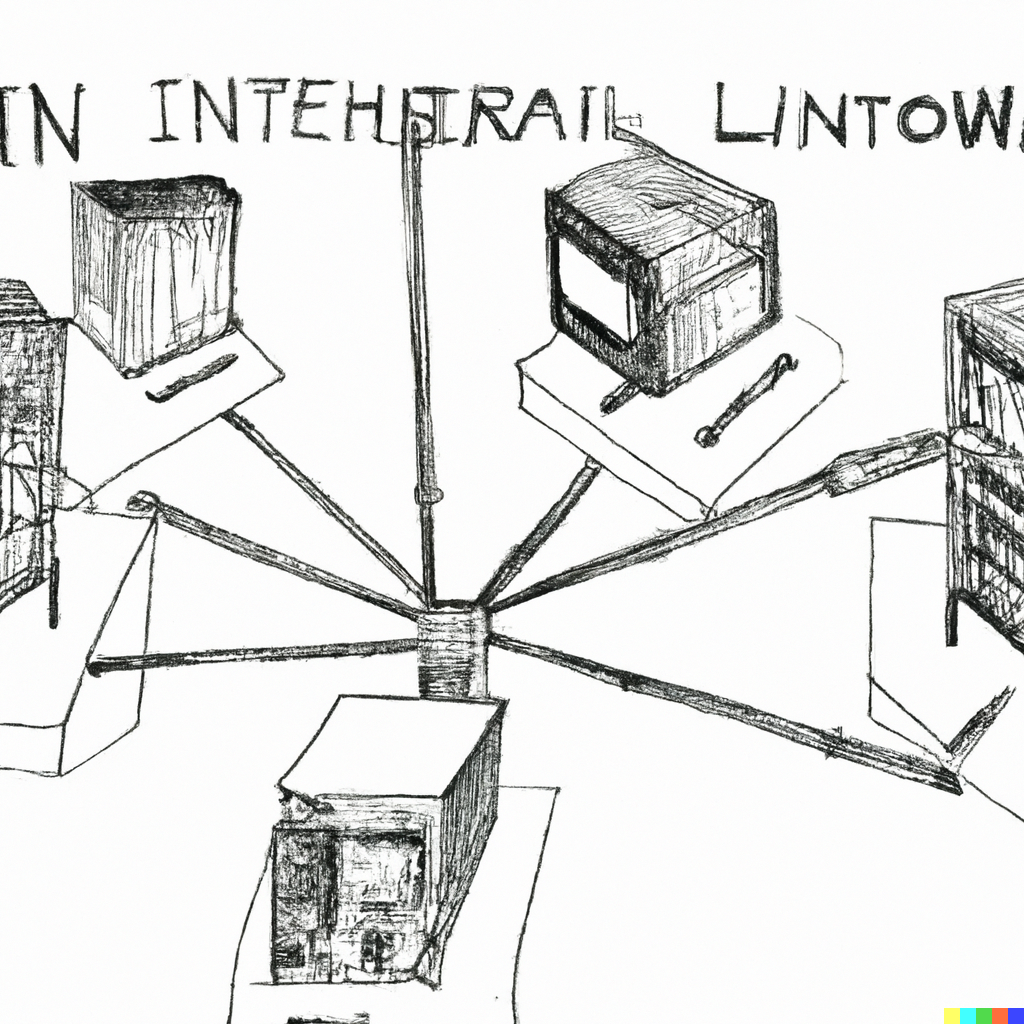 A Da Vinci sketch of an information machine network